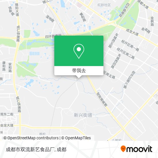 成都市双流新艺食品厂地图