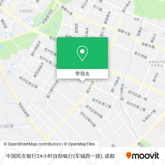 中国民生银行24小时自助银行(车城西一路)地图
