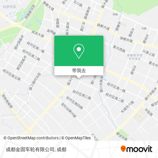 成都金固车轮有限公司地图