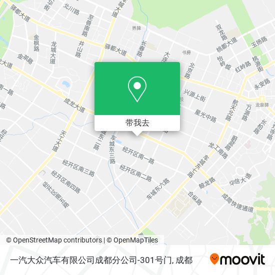 一汽大众汽车有限公司成都分公司-301号门地图
