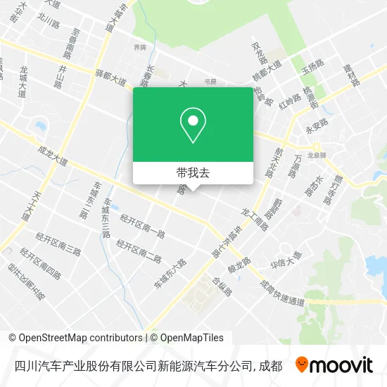 四川汽车产业股份有限公司新能源汽车分公司地图