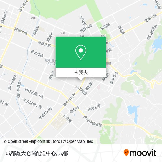 成都鑫大仓储配送中心地图
