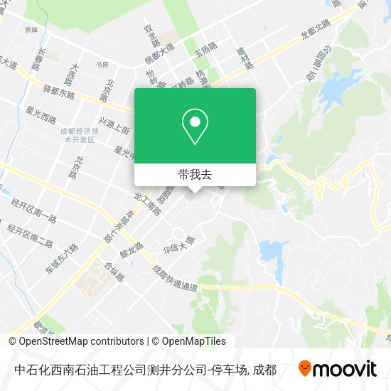 中石化西南石油工程公司测井分公司-停车场地图