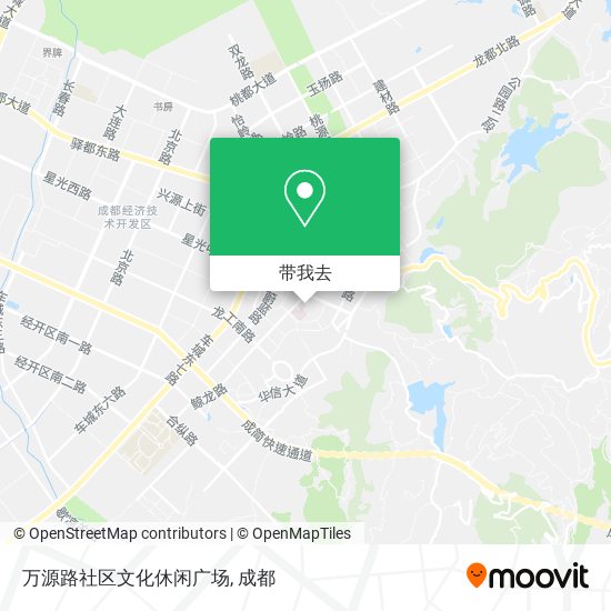 万源路社区文化休闲广场地图