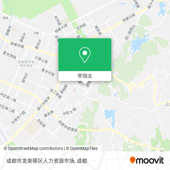 成都市龙泉驿区人力资源市场地图
