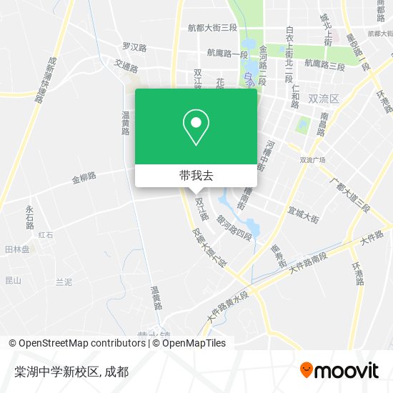 棠湖中学新校区地图