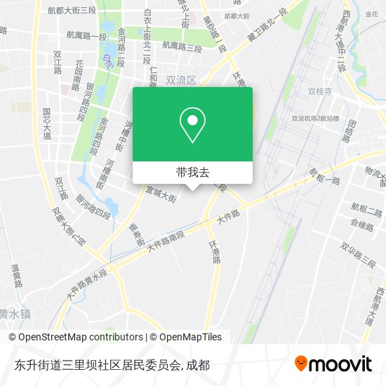 东升街道三里坝社区居民委员会地图