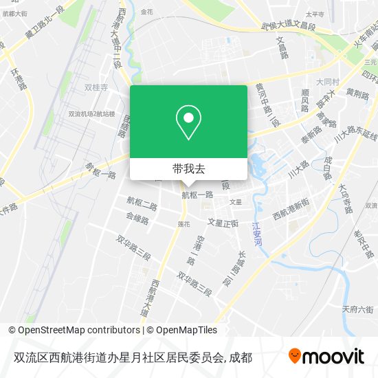 双流区西航港街道办星月社区居民委员会地图