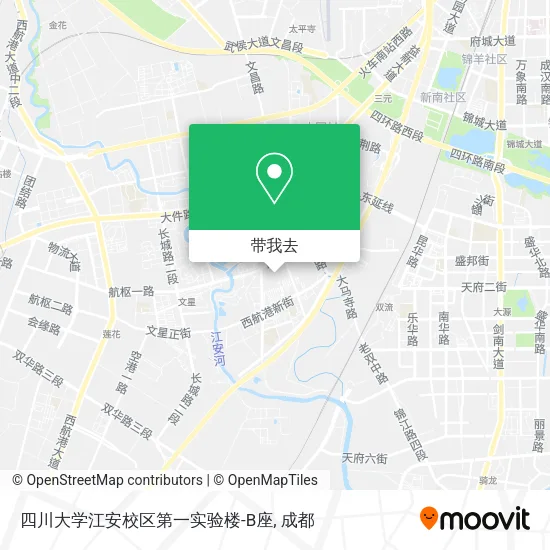 四川大学江安校区第一实验楼-B座地图