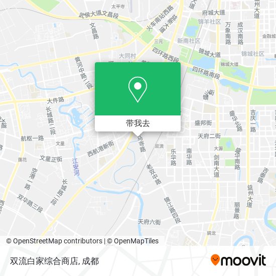 双流白家综合商店地图