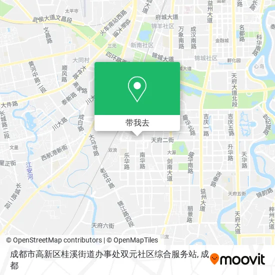 成都市高新区桂溪街道办事处双元社区综合服务站地图