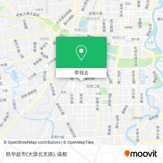 联华超市(大源北支路)地图