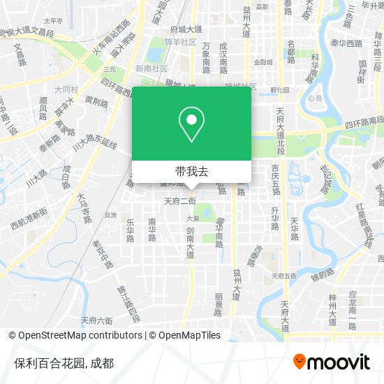 保利百合花园地图