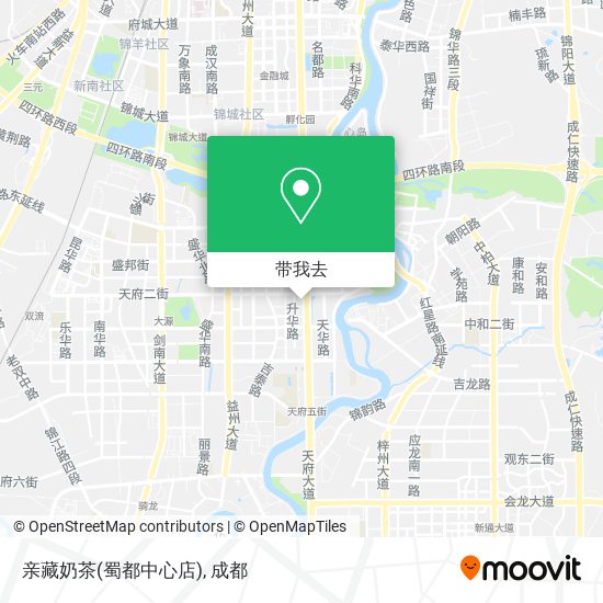 亲藏奶茶(蜀都中心店)地图