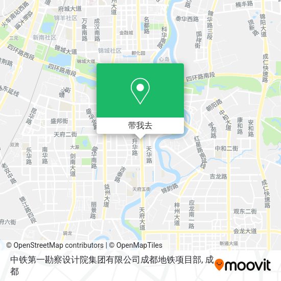 中铁第一勘察设计院集团有限公司成都地铁项目部地图