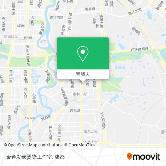 金色发缘烫染工作室地图