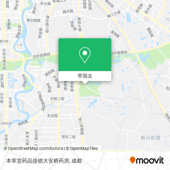 本草堂药品连锁大安桥药房地图