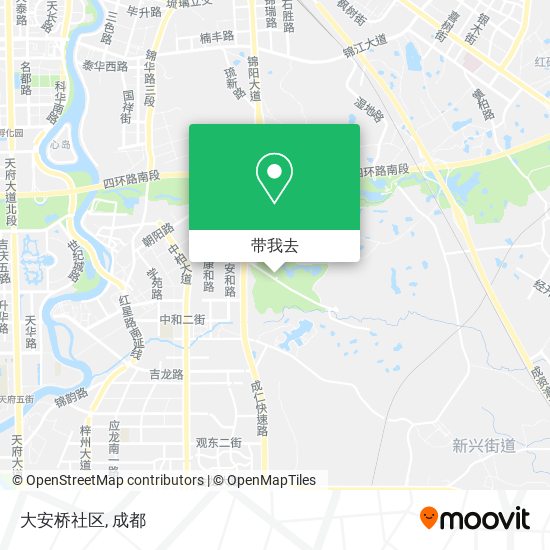 大安桥社区地图