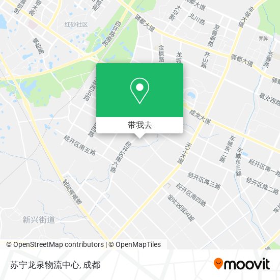 苏宁龙泉物流中心地图
