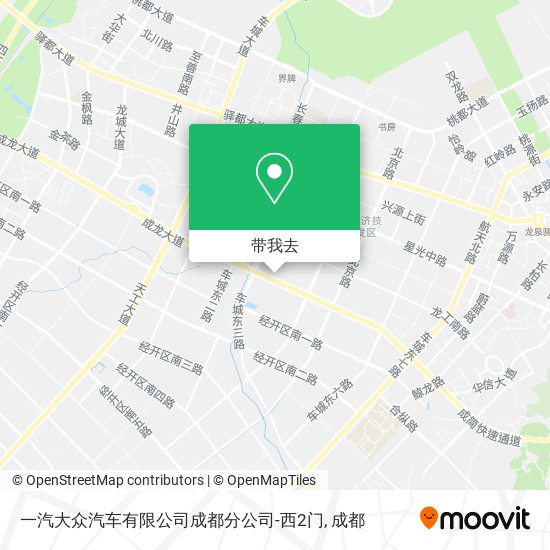 一汽大众汽车有限公司成都分公司-西2门地图