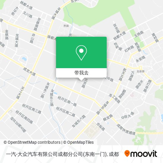 一汽-大众汽车有限公司成都分公司(东南一门)地图
