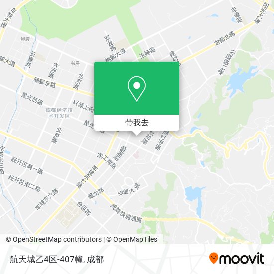 航天城乙4区-407幢地图