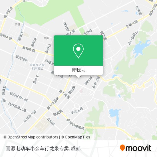 喜源电动车小余车行龙泉专卖地图