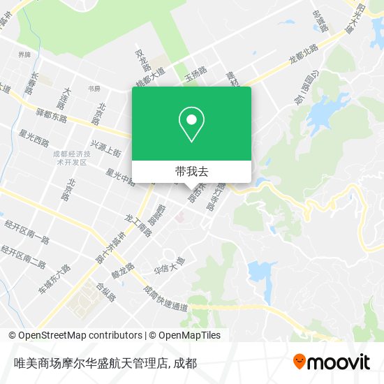 唯美商场摩尔华盛航天管理店地图