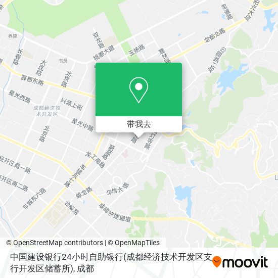 中国建设银行24小时自助银行(成都经济技术开发区支行开发区储蓄所)地图