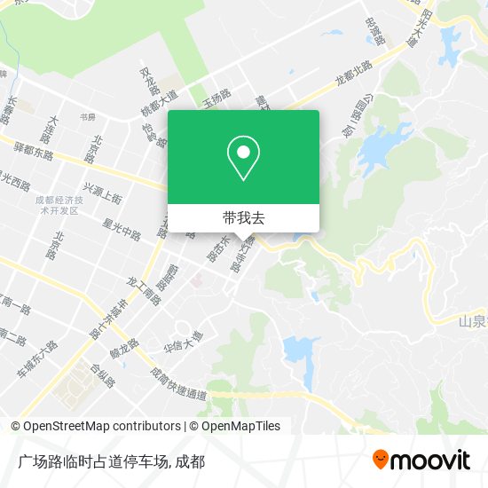 广场路临时占道停车场地图