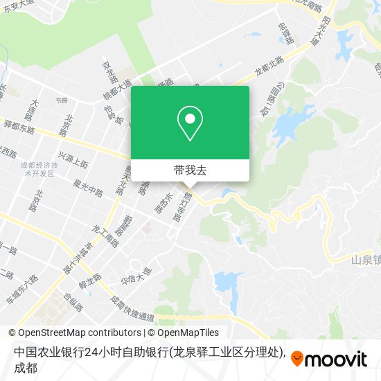 中国农业银行24小时自助银行(龙泉驿工业区分理处)地图