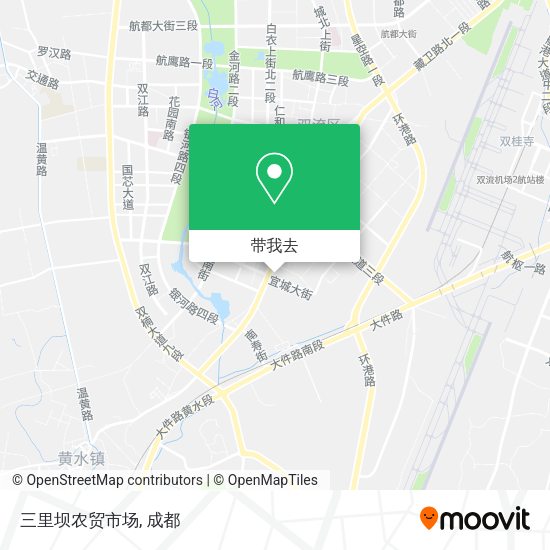 三里坝农贸市场地图
