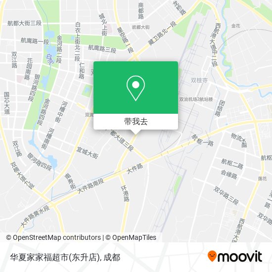 华夏家家福超市(东升店)地图