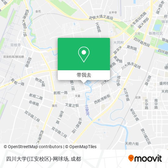 四川大学(江安校区)-网球场地图
