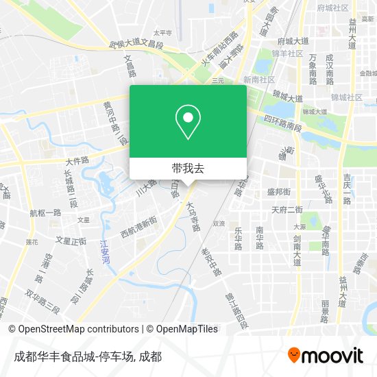 成都华丰食品城-停车场地图