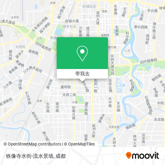 铁像寺水街-流水景墙地图