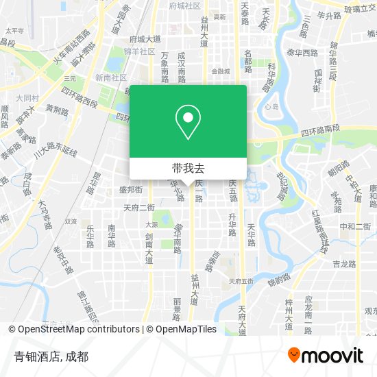 青钿酒店地图