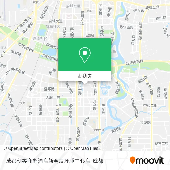 成都创客商务酒店新会展环球中心店地图