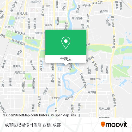 成都世纪城假日酒店-西楼地图