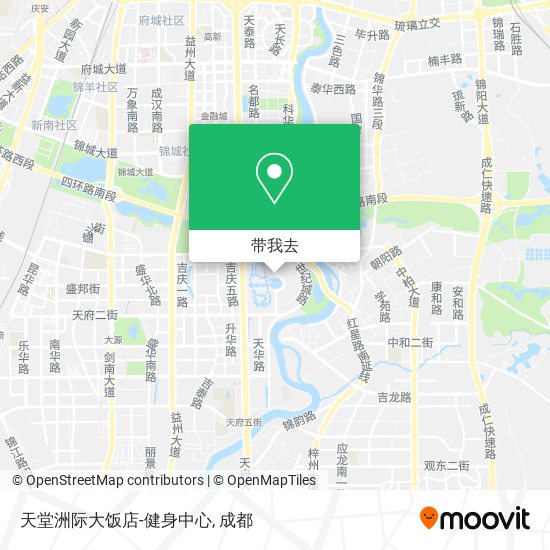 天堂洲际大饭店-健身中心地图