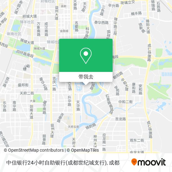 中信银行24小时自助银行(成都世纪城支行)地图