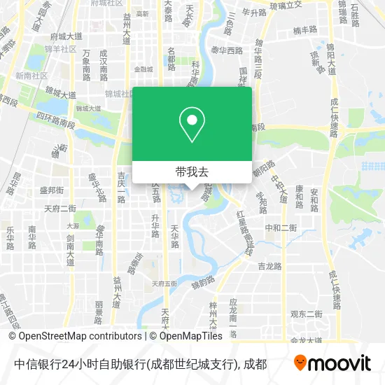 中信银行24小时自助银行(成都世纪城支行)地图