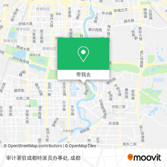 审计署驻成都特派员办事处地图