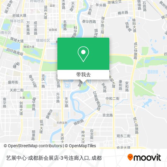 艺展中心·成都新会展店-3号连廊入口地图