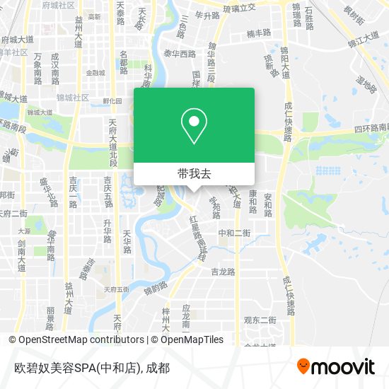 欧碧奴美容SPA(中和店)地图