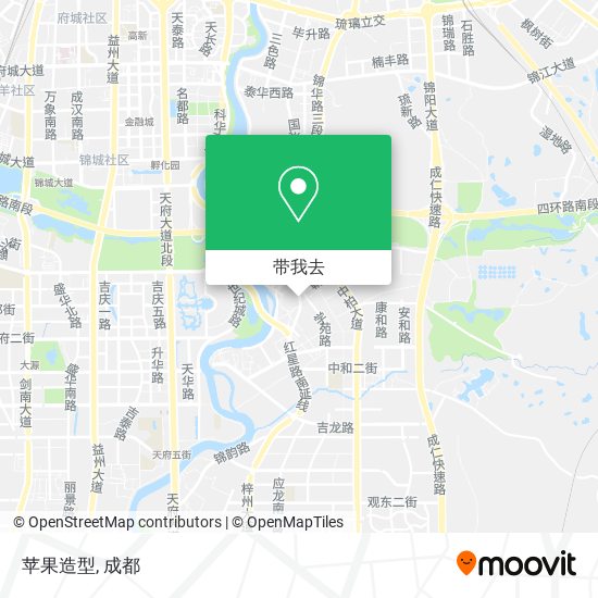 苹果造型地图