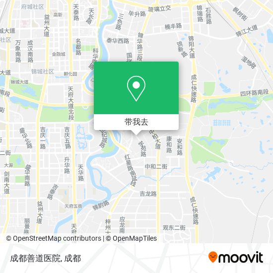 成都善道医院地图