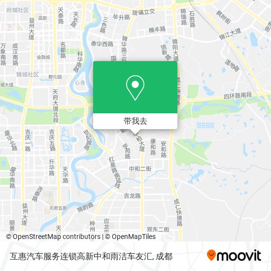 互惠汽车服务连锁高新中和雨洁车友汇地图