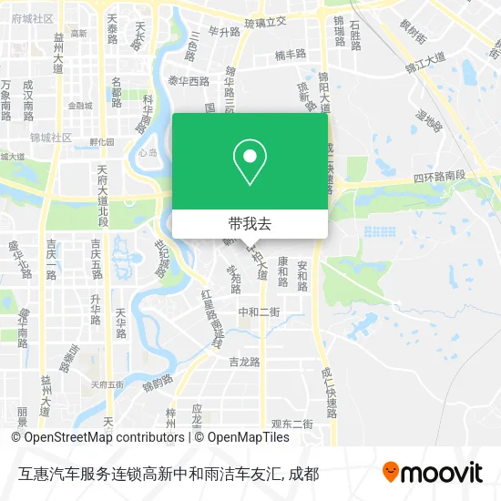 互惠汽车服务连锁高新中和雨洁车友汇地图