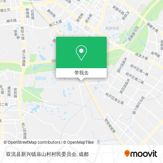 双流县新兴镇庙山村村民委员会地图